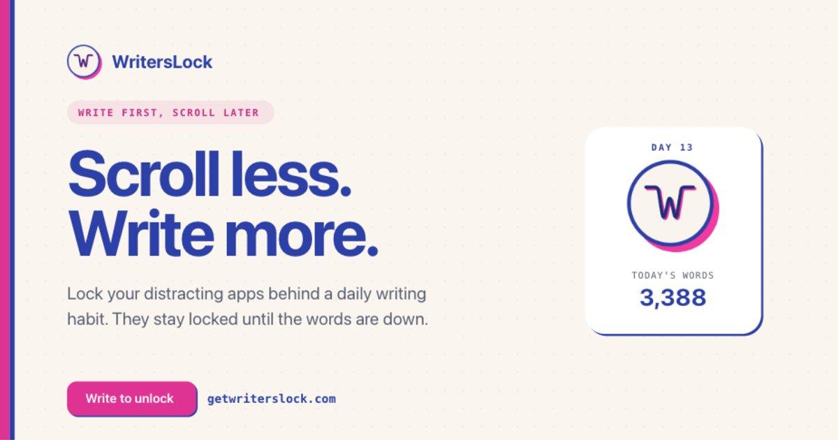 WritersLock β screenshot
